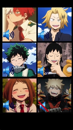 mha character's singing