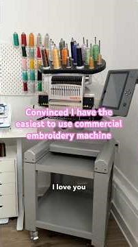 Why I think my embroidery machine is the easiest to use #embroidery #smallbusiness #business #diy