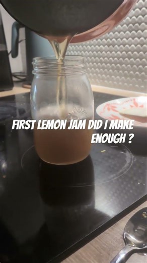 First time making homemade jam! Did I make enough? #selfsufficiency #lemons