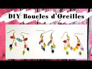 TUTO Boucles d'Oreilles en Perles et Fleurs pour Débutantes ... ou Pas