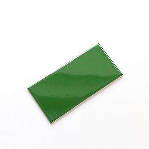 [Hot Item] 100X200mm Dark Green Wall Tiles Interior Subway/Metro Wall Tiles Flat/Beveled Wall Tiles