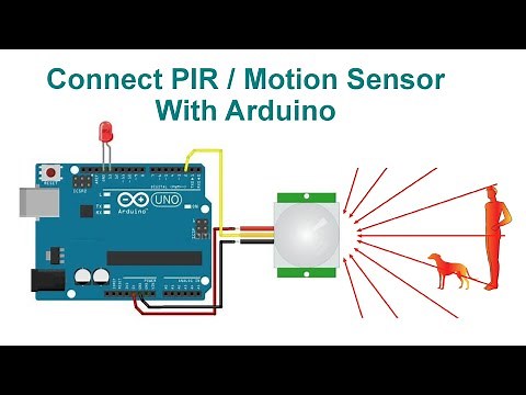 Interface PIR / Motion Sensor With Arduino With Code and Circuit | Proteus Simulation
