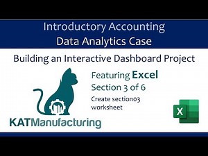 Section 3, KAT Mfg, Excel (full): Tutorial video: Constructing an interactive Excel dashboard