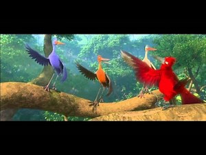 Rio - starting song with dancing birds in the forest