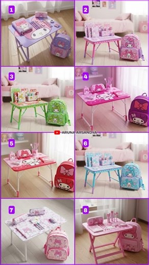 My Melody study setup is literally a dream 💜✨ #sanrio #kawaiicore #sanriocore #shorts #trending