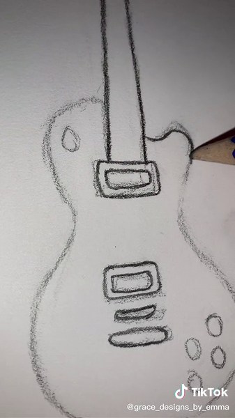 I’ll be drawing a lot of music themed stuff for awhile 🎸🎼 #guitar #music #guitardrawing #musical #drawing #pencilart #artist #gracedesignsbyemma