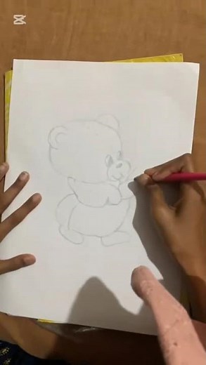 How to draw a cute bear 🐻