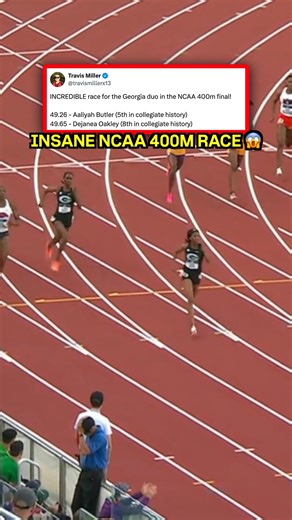 INCREDIBLE 400m final for Georgia duo Aaliyah Butler and Dejanea Oakley! 😱 | Travis Miller