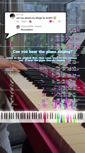 Make the Singing Piano Perform 'Wiege' by ALNST