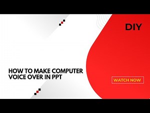 How to make computer voice over in PPT