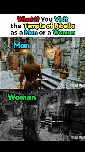 This Is What Happens If You Come To The Temple of Dibella As a Man or a Woman - Skyrim