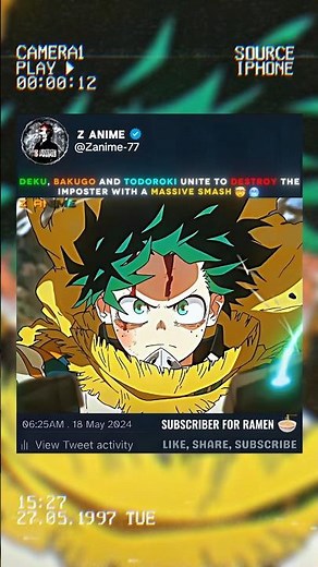 Deku, Bakugo And Todoroki Unite To Destroy The Imposter 🥶🔥 #myheroacademia #mha #deku #anime