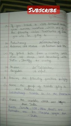 Ncert class 9 Geography chapter 1 India-size and location question answer 🤗