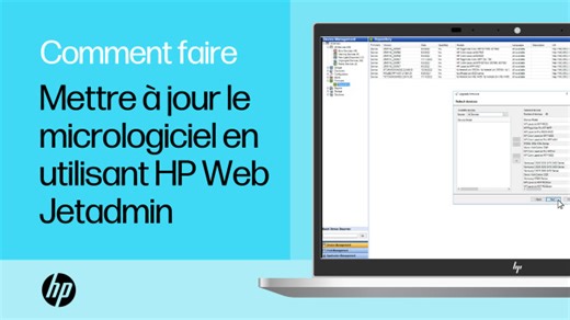 Comment mettre à jour le micrologiciel en utilisant HP Web Jetadmin (WJA)