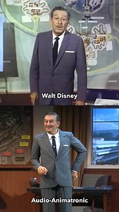 Here's a comparison between the real Walt Disney and the new Audio-Animatronic 🤩 • • • #waltdisney #waltdisneyanimatronic #disneyland #waltdisneyamagicallife #disneylandresort #disneylandpark | The DIS