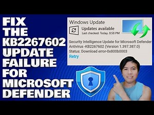 How To Fix The KB2267602 Update Failure For Microsoft Defender