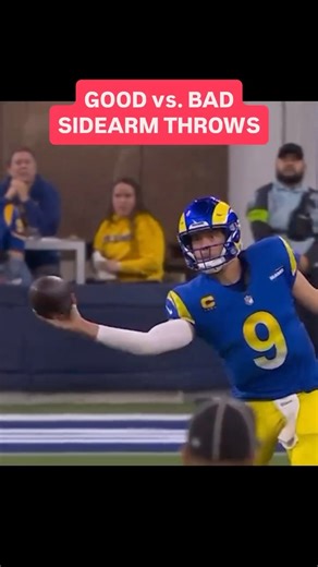First Down Training on Instagram: "GOOD vs. BAD SIDEARM THROWS"