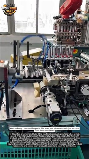 This Machine Fills and Seals Tubes in Seconds… Factory Speed Is Insane!
