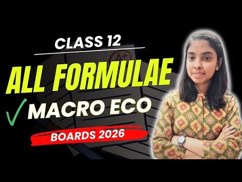 All Important Economics Formulae 🔥| Class 12 Boards | Revision | By Kavya Aggarwal 
