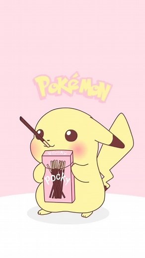 Cute Animated Pokémon Character with POCKY