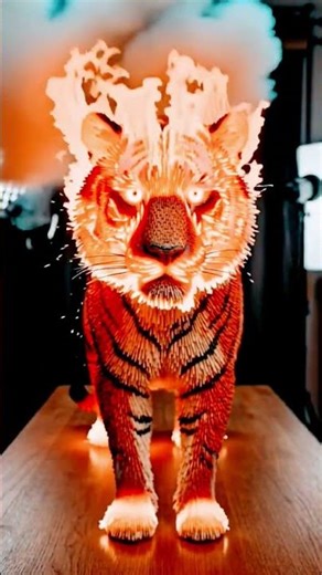 Realistic Matchstick Tigger Fire Experiment #shorts #tigger #matchstickart #satisfying