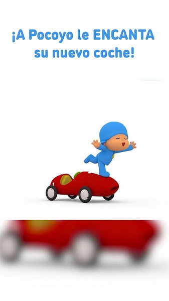 🚗 Wow, Pocoyo LOVES his new car! He loves driving and takes great care of it. #pocoyo #car