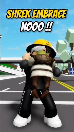 When SHREK HUGS Your face!! - Brookhaven W/ID #shorts