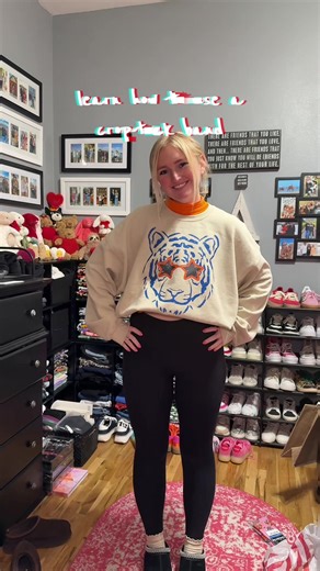 learn how to use a crop-tuck with me! #croptuck #croppedshirt #croptops #fashion #tiger