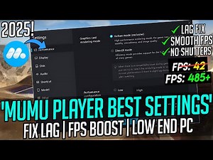 MuMu Player - 🔧Best PC Settings For Low End PC 2025✅ | Destiny Rising Best Settings!