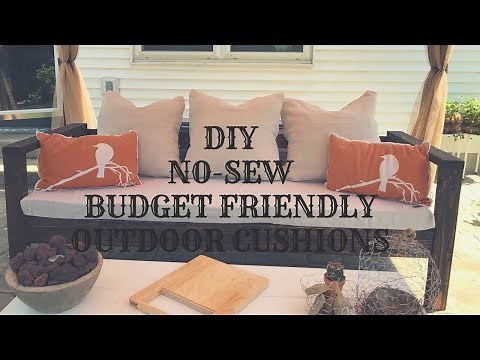 DIY NO-SEW BUDGET FRIENDLY OUTDOOR CUSHIONS