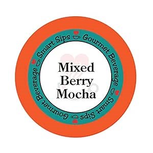 Smart Sips, Mixed Berry Mocha Coffee, 24 Count, Compatible With All Keurig K-cup Brewers