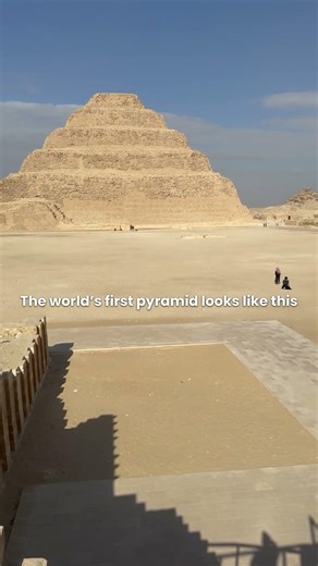 World’s First Pyramid Ever Built | Saqqara Egypt 🇪🇬 #travelshorts #travel #gizapyramids #shorts