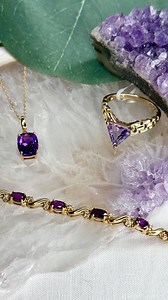 February’s gem of the month is amethyst! This February birthstone comes in gorgeous purple hues and is party of the quartz family. Check out this beautiful stone in store today! #amethyst #amethystjewelry #februarybirthstone #birthstones #gemofthemonth #shoplocal #shopsmall | Ron's Jeweler