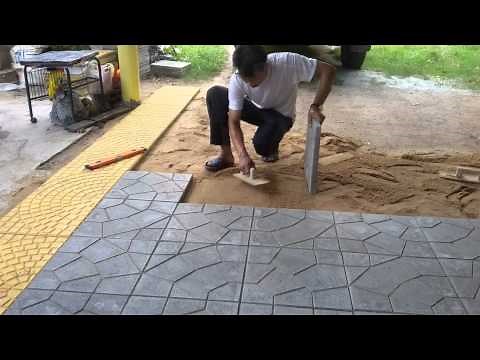 ปูแผ่นทางเดินเทียบกับการเทพื้นปูนทำเอง