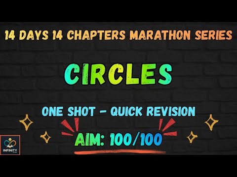 14 DAYS 14 CHAPTERS MARATHON | CIRCLES | ONE SHOT | CBSE | Class 10 Maths | INFINITY BY VISHALI