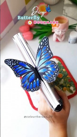 3D Beautiful Butterfly Bookmark 🦋 #butterfly #bookmark #diy #peparcraft #creativeideas #shortviral