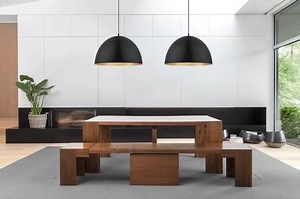 Our American Mahogany finish is a classic yet sleek look of simple luxury and minimalism. Its dark brown features are perfect to give your home a natural, warm presence.🤎 | Transformer Table