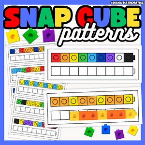 Printable Snap Cube Pattern | Color Pattern | Snap Cube Pattern Cards | No Prep