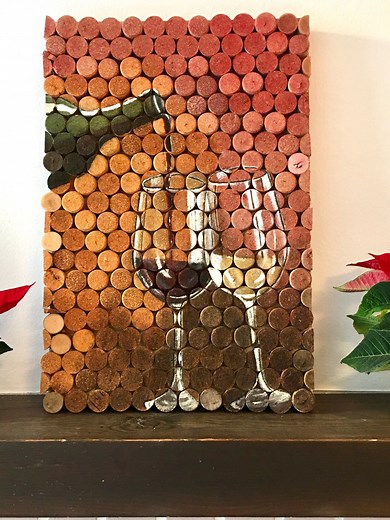 Wine Cork Wall Decor, Wood Wall Art,wine Lover Gift, Wine Cork Art, Bar Decor, Kitchen Wall Art, Wine Corks Wall Hanging, Corks Artwork - Etsy