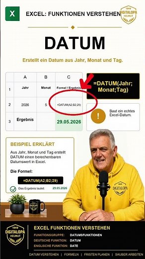 DATUM in Excel einfach erklärt
