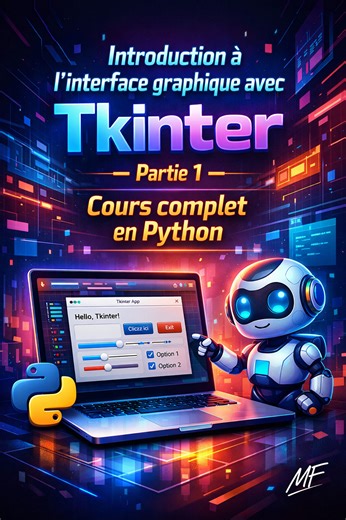Cours complet : Introduction à l'interface graphique avec Tkinter partie 1 ✅ #python #formation #videos #informatique #programming #coding | Apprendre Python 3