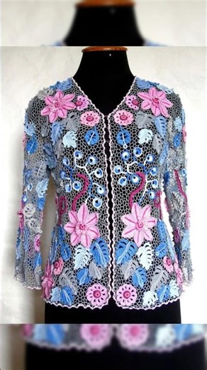 Irish crochet lace jacket design for women's 2026
