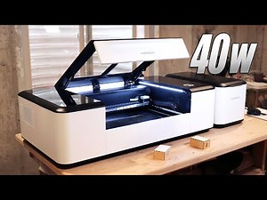 Adam tries a 40w CO2 Laser-Cutter! xTool Makeblock Laserbox REVIEW