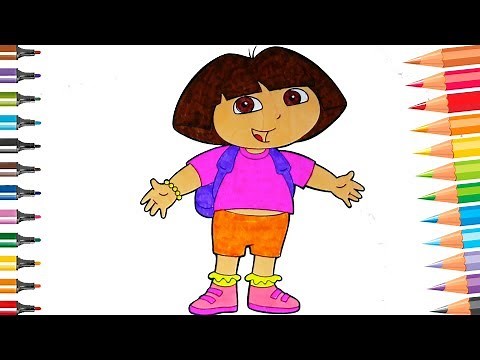 Dora the Explorer Speed Coloring Pages for Kids