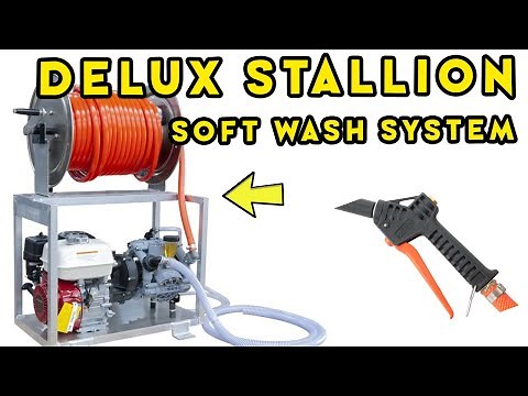 Field Testing the New Delux® Stallion Gas Powered Soft Wash System with Titan Hose Reel