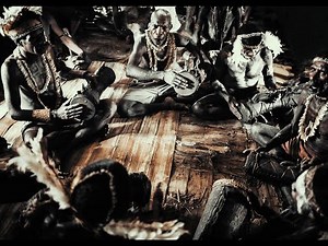 Asmat tribe - 90 seconds of traditional drum play
