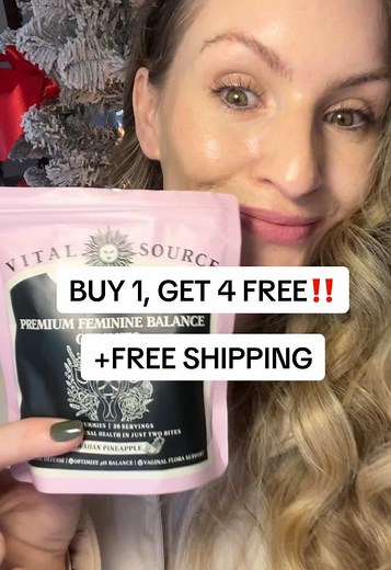 Buy 1, get 4 FREE! #vitalsourcefemininebalancegummies #vitalsource #yearendsale #vitalsourcegummmies #tiktokshopdeals #todaysdeals