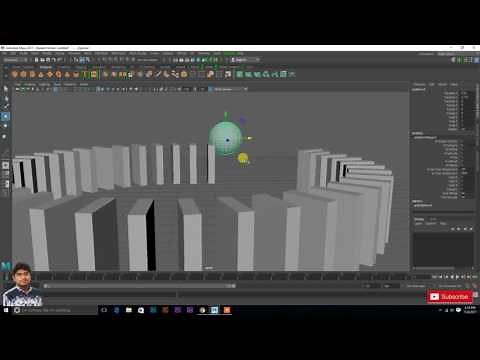Autodesk Maya 2017 | Basic Dominoes Animation Tutorial