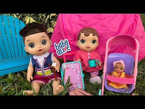 Packing Baby Alive Diaper bag and Suitcase for Camping trip 🏕