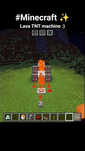 Lava tnt machine in Minecraft 🚀📈 | Easy Tutorial #Shorts #minecraft